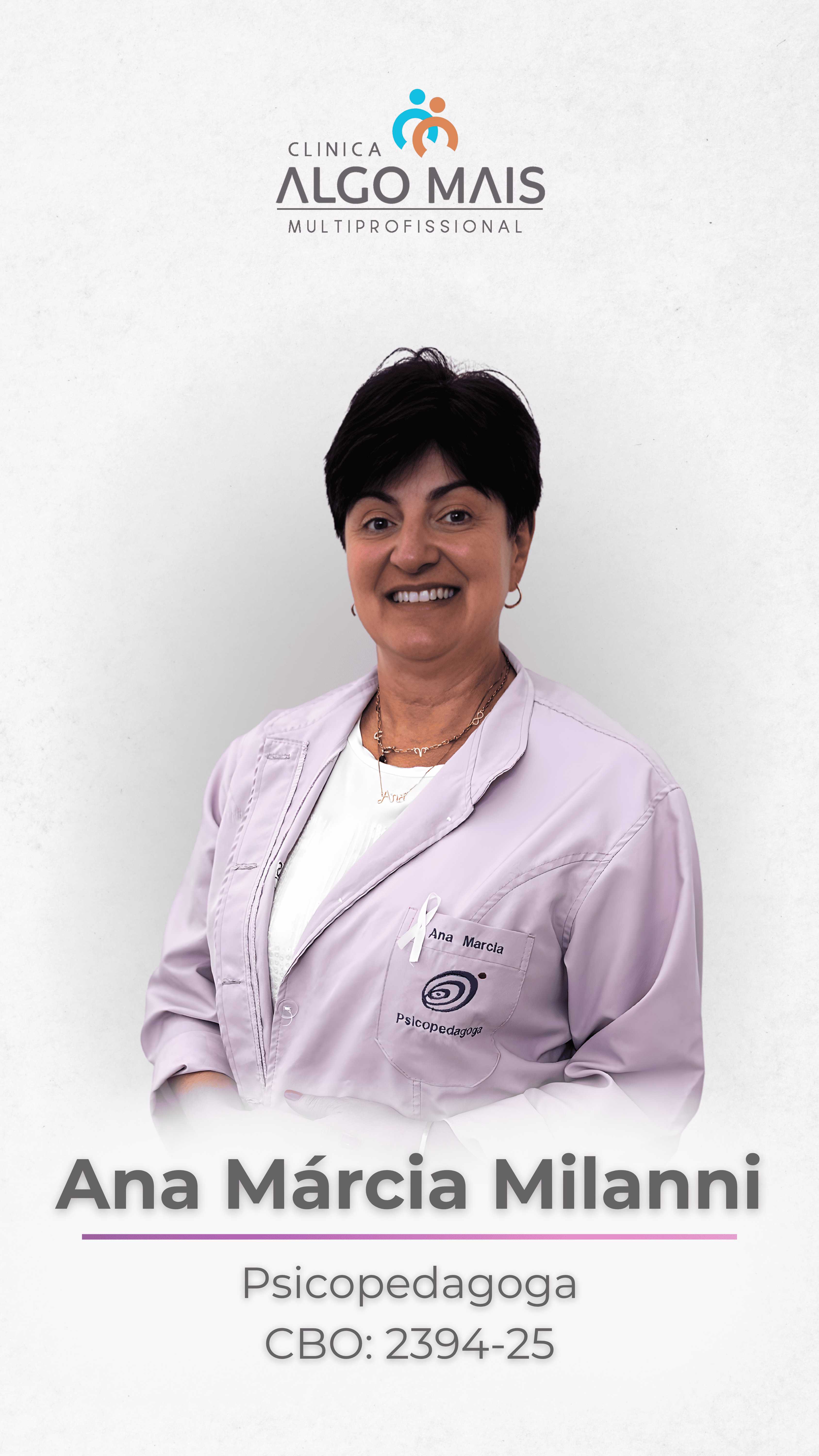 Profissional parceiro da Clínica Algo Mais