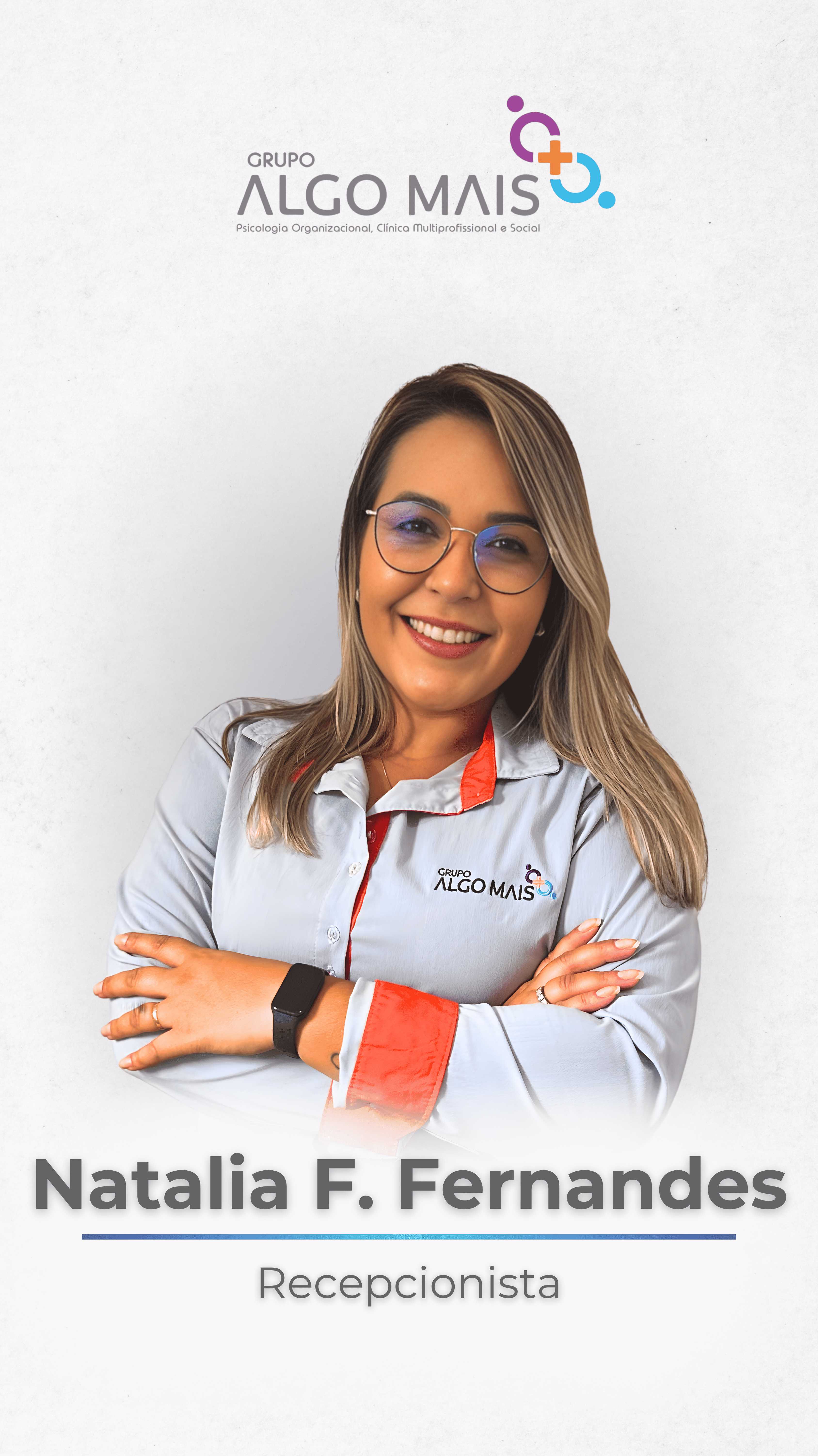 Integrante da equipe organizacional do Grupo Algo Mais — perfil 7