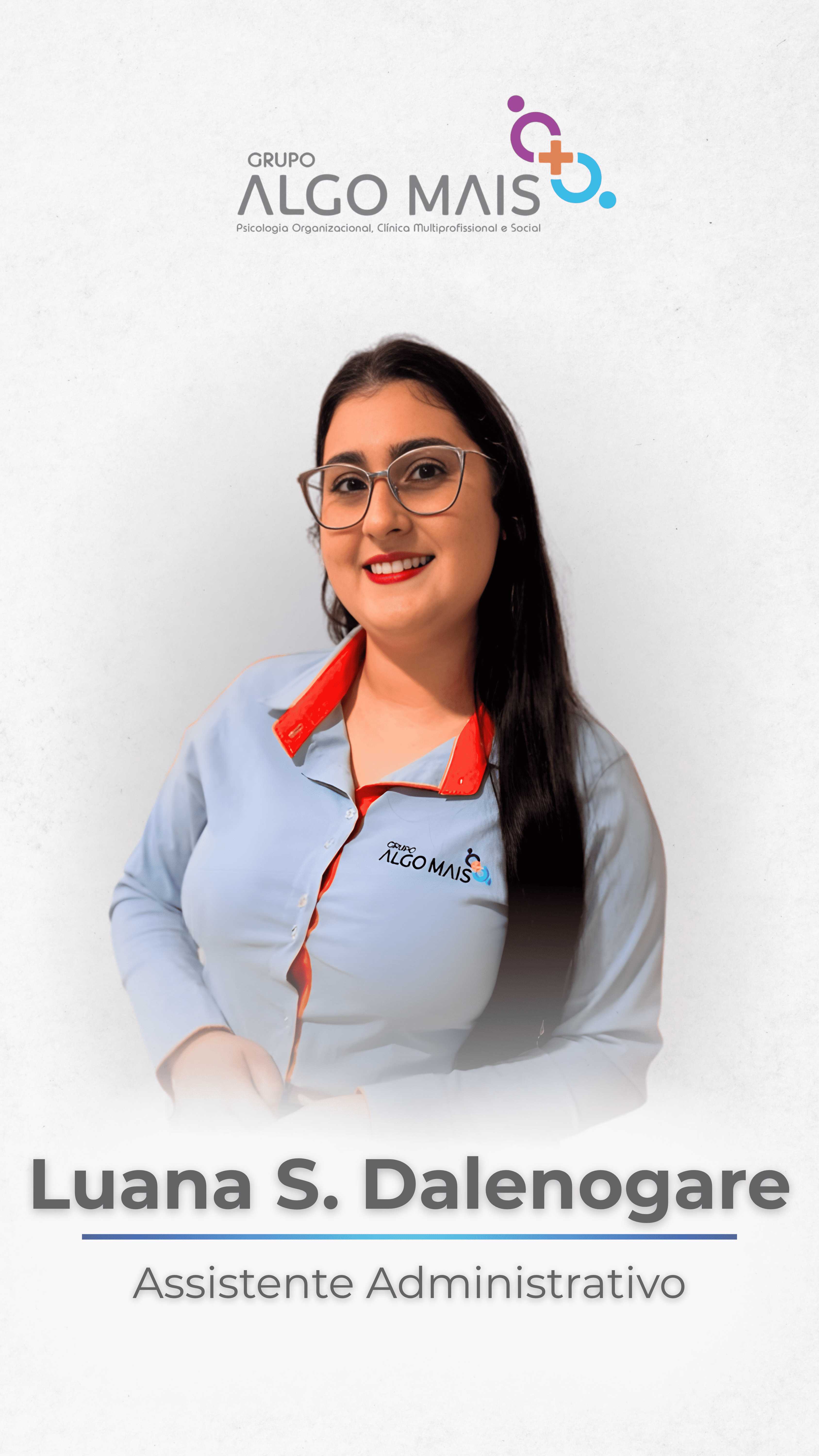 Integrante da equipe organizacional do Grupo Algo Mais — perfil 5