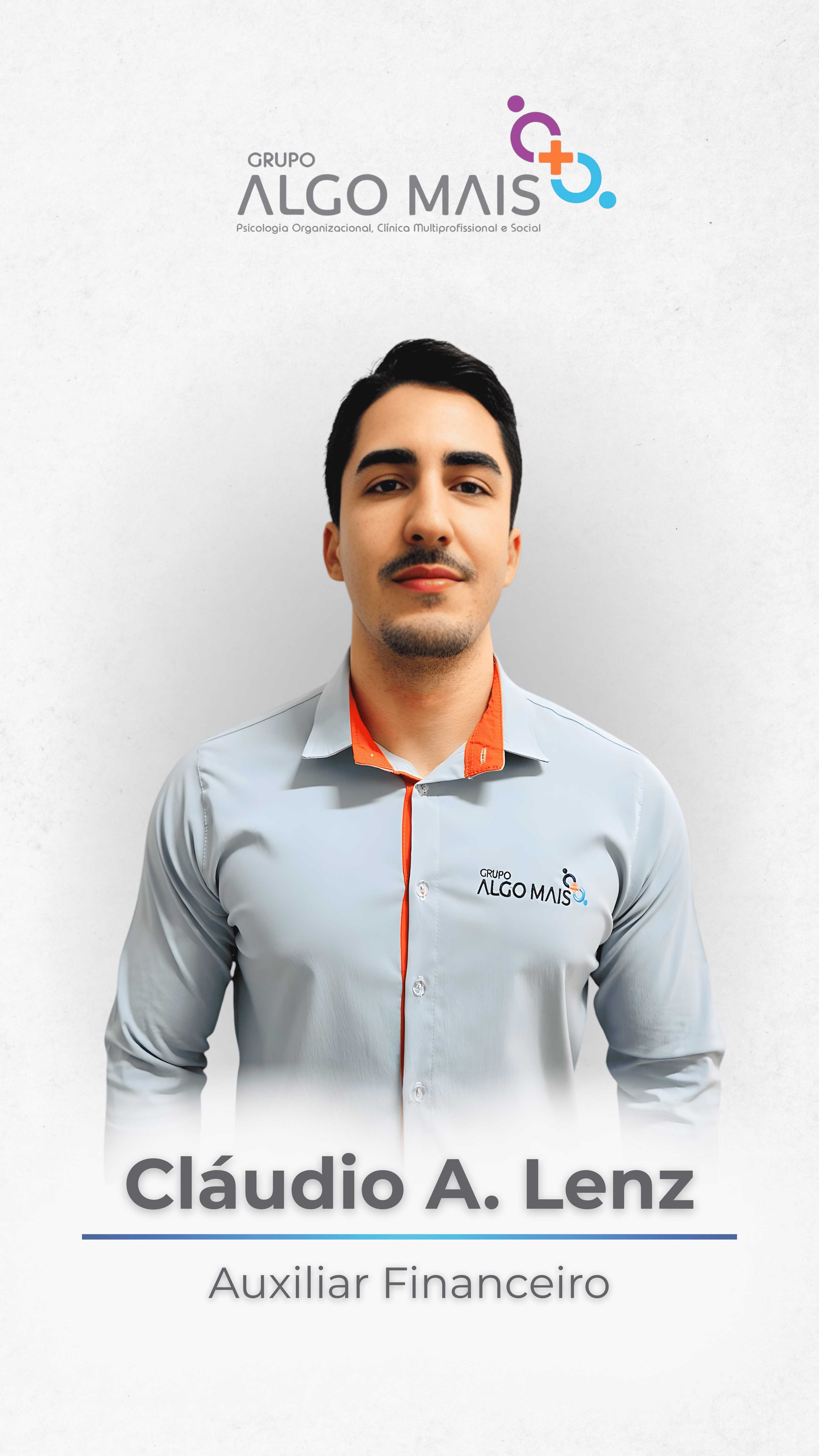 Integrante da equipe organizacional do Grupo Algo Mais — perfil 1